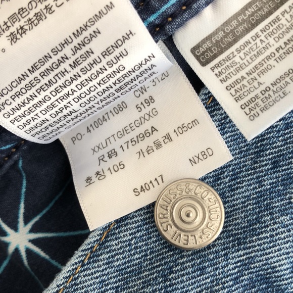 NWT Levi’s Denim Jacket XXL - Picture 7 of 11